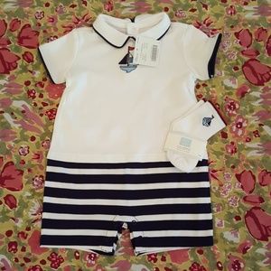 Janie and Jack Sailboat 1 piece set 3 to 6 months
